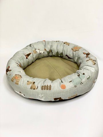 Лежанка для собак і котів мілких порід Okey Doggy "собачки" 378652 фото